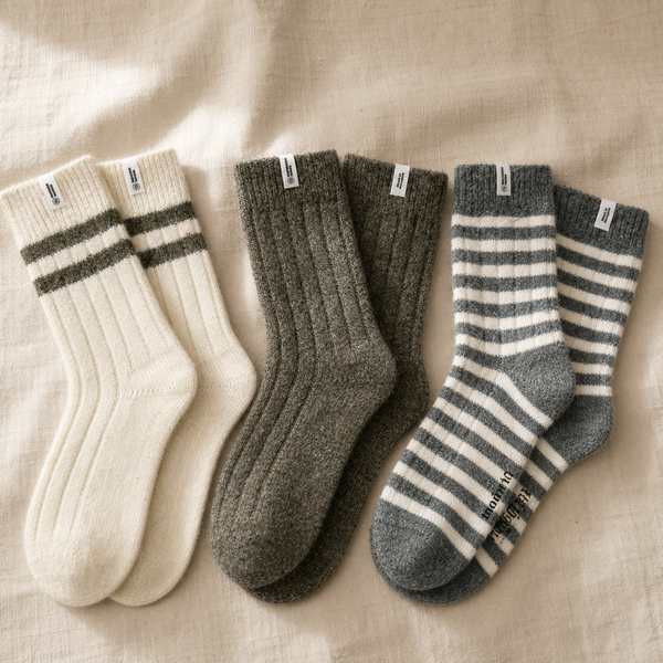 The Classics Trio — 3-Pair Wool Sock Bundle